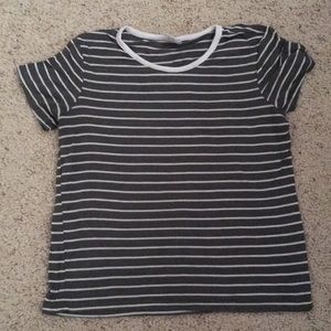 Striped Green and white shirt